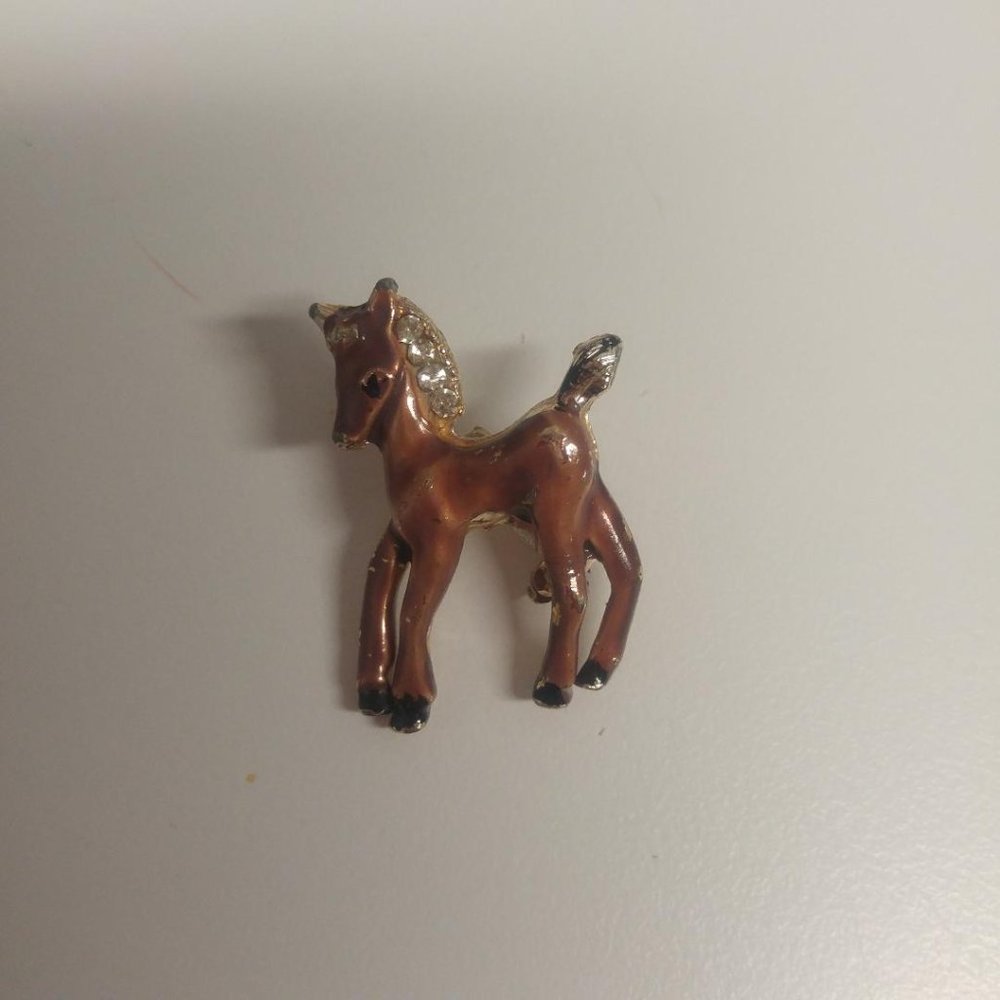 $30 FIRM! Brown Pony Brooch